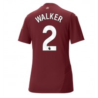 Camiseta Manchester City Kyle Walker #2 Tercera Equipación Replica 2024-25 para mujer mangas cortas